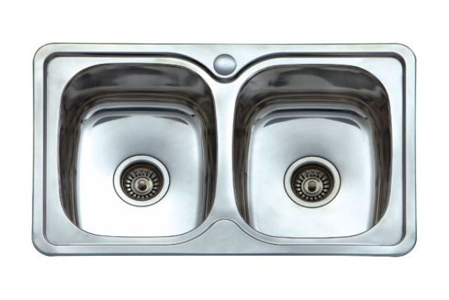   ΝΕΡΟΧΥΤΗΣ ΕΝΘΕΤΟΣ ECOSINK  BL813 INOX 2 ΓΟΥΡΝΕΣ ΒΑΘΟΣ 18 CM