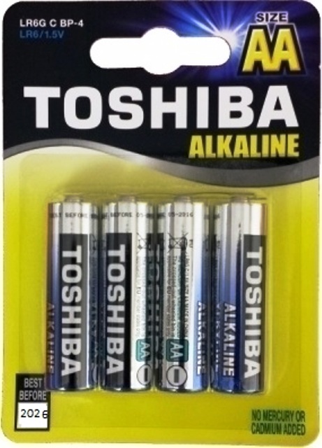 ΜΠΑΤΑΡΙΕΣ ΑΛΚΑΛΙΚΕΣ AA Toshiba LR6 (4 TEM) BP-4 SS