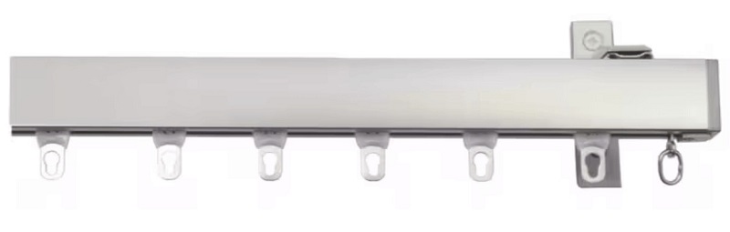 ΣΙΔΗΡΟΔΡΟΜΟΣ ΜΟΝΟΣ ΑΛΟΥΜΙΝΙΟΥ ΒΑΡΕΩΣ ΤΥΠΟΥ INOX 3 CΜ (1,60 M ή 1,80Μ ή 2,00Μ)