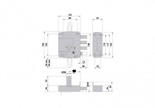 ΚΛΕΙΔΑΡΙΑ CISA 57167-60 (ΚΟΜΠΛΕ)